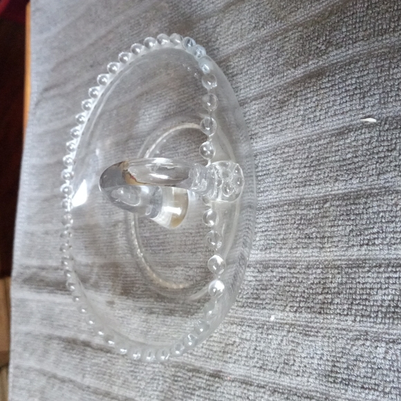 Candlewick Heart Shaped dish. - Picture 2 of 3